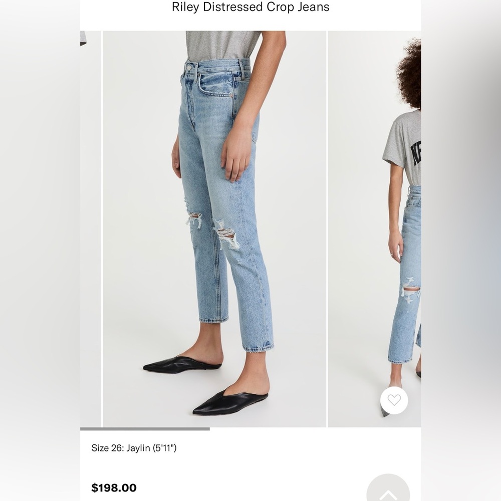 Agolde Riley Crop Jeans - Picture 11 of 13